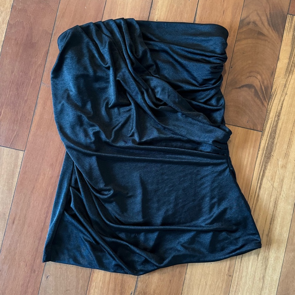 Express Black Strapless Top